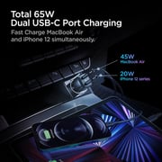 Spigen Usb C Car Charger, 65w Dual Port Car Charger Fast Charge (pd 3.0 Charging 45w + 20w), Type C Car Adapter For Iphone 13 Pro Max 13 Mini 12 Macbook Air Ipad Pro Galaxy S22 Ultra Plus S21 Note 20