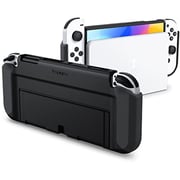 Spigen Thin Fit Designed For Nintendo Switch Oled Case Cover And Joy-con Controller Dockable Case With Kickstand Protection - Black