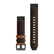 Garmin Quickfit 22 Watch Band Laser Chestnut Leather 010-12863-05