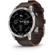 Garmin D2 Mach 1 Aviator Smartwatch With Oxford Brown Leather Band 47mm 010-02582-55