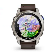Garmin D2 Mach 1 Aviator Smartwatch With Oxford Brown Leather Band 47mm 010-02582-55