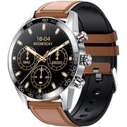 Xcell Elite 1 Smart Watch Brown with Leather Strap