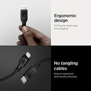 Spigen Usb-c To Lightning Cable [1 Meter - Mfi Certified] Pd Power Delivery Fast Charge For For Iphone 12/11/x/xs/8/pro/max/mini/se/ipad And Other Lightning Port Devices - Black