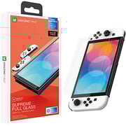 Amazing Thing Anti Glare Supreme Glass [2 Pack] Duo Set Designed For Nintendo Switch Oled Screen Protector Tempered Glass For Gamers With Dust Free Omni Technology - [radix Pure Matte]