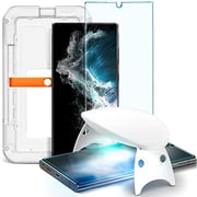 Spigen Tempered Glass Screen Protector [glastr Platinum 2.0] Designed For Samsung Galaxy S22 Ultra Screen Protector