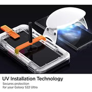 Spigen Tempered Glass Screen Protector [glastr Platinum 2.0] Designed For Samsung Galaxy S22 Ultra Screen Protector