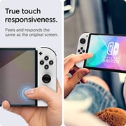 Spigen Glastr Ez Fit [2 Pack] Designed For Nintendo Switch (oled Model) Screen Protector Premium Tempered Glass