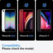 Spigen Glastr Align Master Designed For Iphone 8 / Iphone 7 / Iphone Se (2022) / Iphone Se 3 Screen Protector (2022) Premium Tempered Glass - Full Cover [1 Pack]