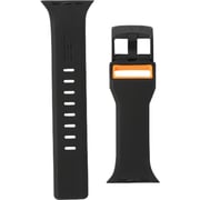 UAG Civilian Silicone Strap Black/Orange For Apple Watch 44/42mm