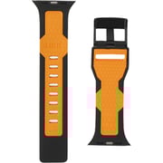 UAG Civilian Silicone Strap Black/Orange For Apple Watch 44/42mm