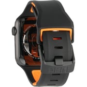 UAG Civilian Silicone Strap Black/Orange For Apple Watch 44/42mm