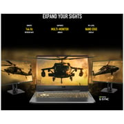 لابتوب اسوس TUF Gaming F15 FX506LHB - Core i5 2.50 جيجاهرتز 8 جيجابايت 512 جيجابايت 4 جيجابايت Win11Home 15.6 بوصة فل اتش دي أسود نيفيديا GeForce GTX 1650