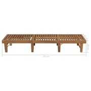 vidaXL Folding Sun Lounger