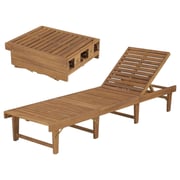 vidaXL Folding Sun Lounger
