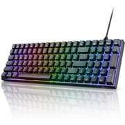 Rk 100 Tri Mode Hot Swapable Rgb Mechanical Gaming Keyboard Red Switch - Black