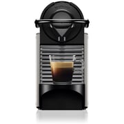 Nespresso C61 Pixie Electric Coffee Machine C61-BU-TI + Aeroccino Black