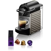Nespresso C61 Pixie Electric Coffee Machine C61-BU-TI + Aeroccino Black
