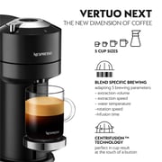 Nespresso GCV1 Vertuo Next Coffee Machine GCV1-BK-BU NESP + Aeroccino Black