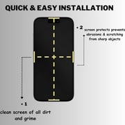 Smart Alien Privacy Screen Protector Black iPhone 13
