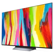 تلفزيون إل جي OLED مقاس 77 بوصة ، سلسلة C2 ، تصميم شاشة سينمائية 4K Cinema HDR WebOS ذكي AI ThinQ Pixel Dimming