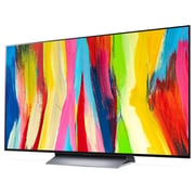 تلفزيون إل جي OLED مقاس 77 بوصة ، سلسلة C2 ، تصميم شاشة سينمائية 4K Cinema HDR WebOS ذكي AI ThinQ Pixel Dimming