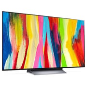 تلفزيون إل جي OLED مقاس 77 بوصة ، سلسلة C2 ، تصميم شاشة سينمائية 4K Cinema HDR WebOS ذكي AI ThinQ Pixel Dimming