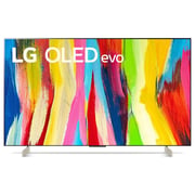 تلفزيون LG OLED evo 42 بوصة من سلسلة C2 ، جديد 2022 ، تصميم شاشة سينمائي 4K Cinema HDR webOS 22 مع تقنية ThinQ AI Pixel Dimming - OLED42C26LB