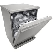 غسالة أطباق إل جي QuadWash Steam، 14 إعدادًا للمكان، EasyRack Plus، محرك عاكس مباشر، ThinQ - DFC532FP