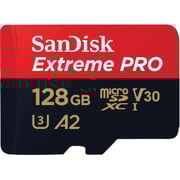 Sandisk Memory Card Extreme Pro MicroSDXC UHS I 128GB Red/Black SDSQXCD-128G-GN6MA
