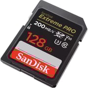 Sandisk Memory Card Extreme Pro SD UHS I 128GB Black SDSDXXD-128G-GN4IN