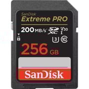 Sandisk Memory Card Extreme Pro SD UHS I 256GB Black SDSDXXD-256G-GN4IN