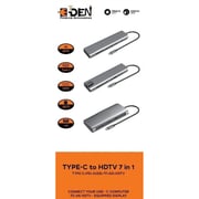 E-Den 7 In 1 USB-C Hub