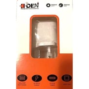 E-Den Dual Port USB Charger White