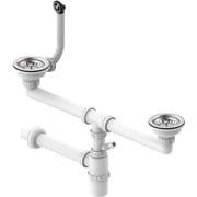 TEKA 3½ + 3½ Basket Waste WO/OVF Siphon & Connections