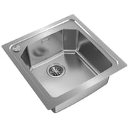 TEKA Inset Stainless Steel Sink with One Bowl Top/Flush Mount - Brooklyn 50 M-XP 1