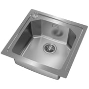 TEKA Inset Stainless Steel Sink with One Bowl Top/Flush Mount - Brooklyn 50 M-XP 1