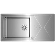 TEKA Top/Flush Reversible Stainless Steel Sink With One Bowl And One Drainer Brooklyn 60 M-Xp 1B 1D Plus