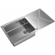 TEKA Top/Flush Reversible Stainless Steel Sink With One Bowl And One Drainer Brooklyn 60 M-Xp 1B 1D Plus