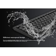 جولدفينش لوحة مفاتيح USB سلكية مع مجموعة كاملة من 107 مفاتيح و 12 مفتاح وظيفي و 3 مفاتيح اختصار