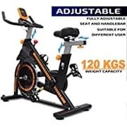 Skyland Fitness Exercise Bike/spin Bike For Home Cardio And Strength Training Workouts With Height Adjustable, Exercise Bike Em-1560-o Orange