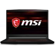 MSI Gf63 Thin Gaming Laptop 10th Gen Core i7-10750H 2.6GHz 8GB 512GB SSD NVIDIA GeForce RTX 3050 Windows 10 Home 15.6inch FHD Black English Keyboard- International Version