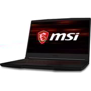 MSI Gf63 Thin Gaming Laptop 10th Gen Core i7-10750H 2.6GHz 8GB 512GB SSD NVIDIA GeForce RTX 3050 Windows 10 Home 15.6inch FHD Black English Keyboard- International Version