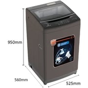 Nikai 7 Kg Top Loading Fully Automatic Washing Machine, 6 Programs, Child Lock Safety, Led Display, 1 Year Warranty, Nwmt700tn9p (grey)
