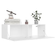 Vidaxl Tv Cabinet White 100x30x30 Cm Engineered Wood