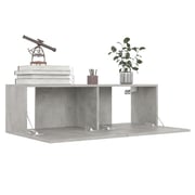 Vidaxl Tv Cabinet Concrete Grey 100x30x30 Cm Engineered Wood
