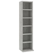 Vidaxl Cd Cabinet Concrete Grey 21x20x88 Cm Engineered Wood