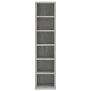 Vidaxl Cd Cabinet Concrete Grey 21x20x88 Cm Engineered Wood