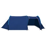 Vidaxl Camping Tent 4 Persons Navy Blue/light Blue