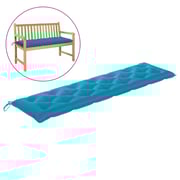 Vidaxl Garden Bench Cushion Light Blue 200x50x7 Cm Fabric