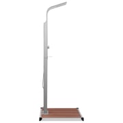 Vidaxl Outdoor Shower With Tray Wpc Stainless Steel